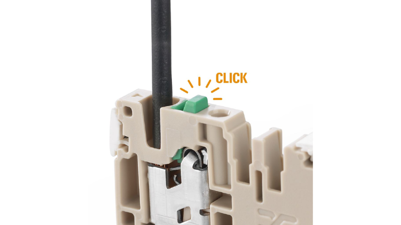 Weidmüller innova el cableado con SNAP IN para paneles eléctricos