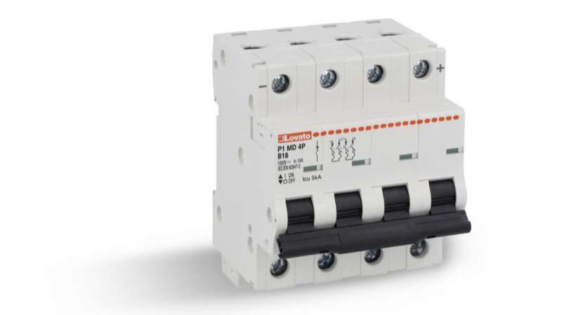 Lovato Electric lanza disyuntores P1MD para aplicaciones fotovoltaicas