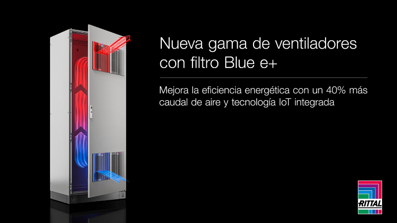 Rittal lanza los ventiladores Blue e+ con IoT y más caudal
