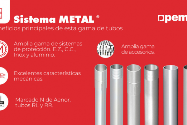 Sistema METAL de Pemsa: seguridad y durabilidad en instalaciones