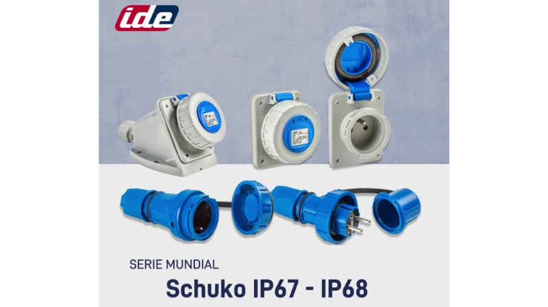 IDE Electric refuerza la seguridad industrial con la serie SCHUKO IP67-IP68