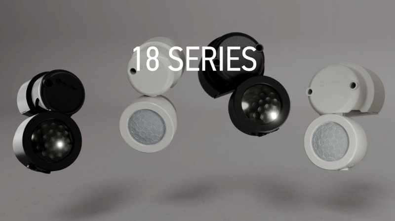 Finder amplía la Serie 18 con detectores PIR inteligentes