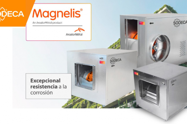 SODECA mejora la durabilidad de sus ventiladores con Magnelis