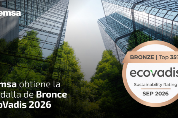 Pemsa obtiene la Medalla de Bronce EcoVadis en sostenibilidad